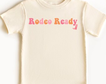 子供用レトロカウガールシャツ、カントリーウエスタンカウガールグラフィックTシャツ、女の子の誕生日プレゼント、ベビーウエスタンシャツレトロ時代