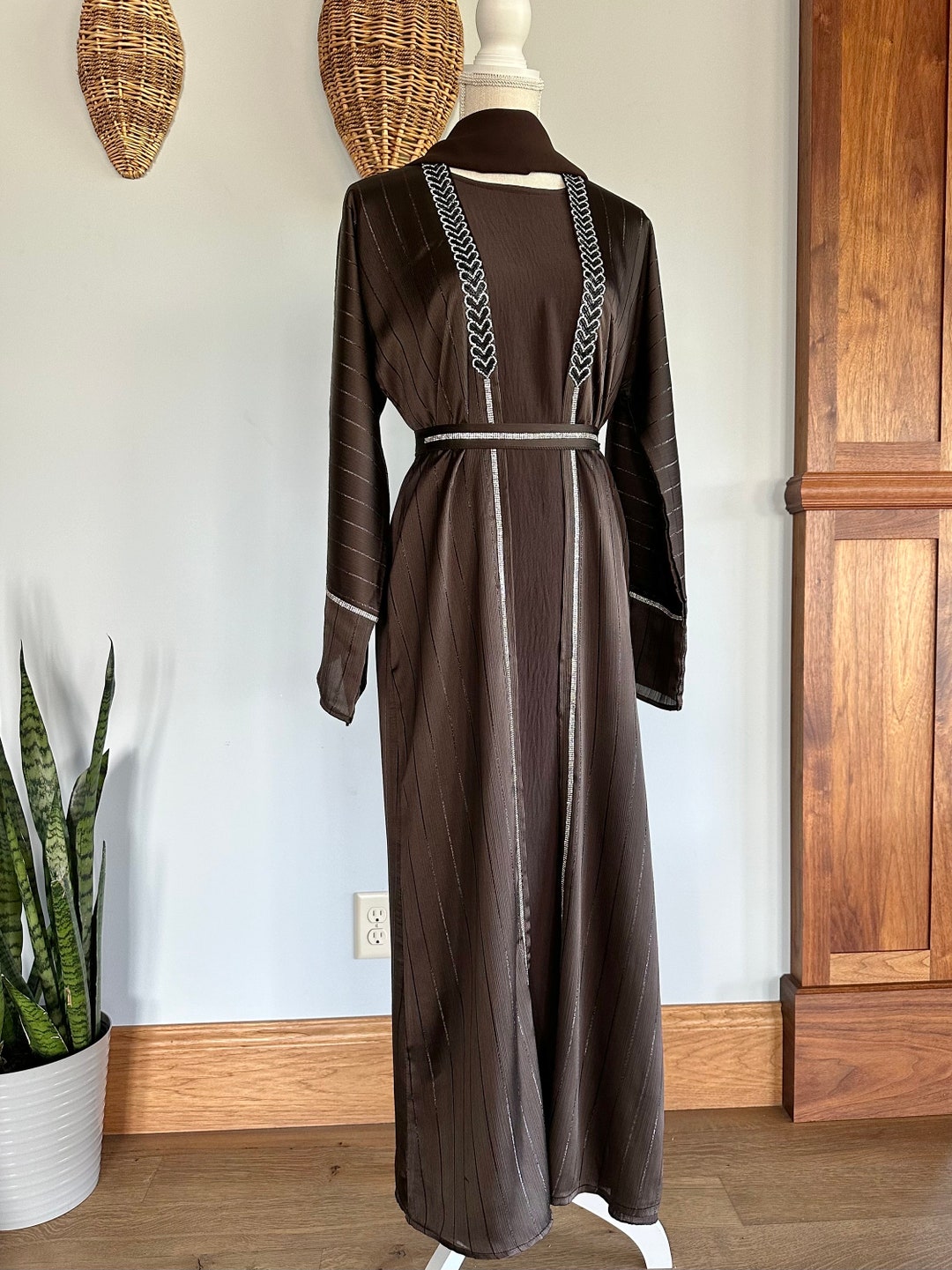 Munah Abaya - Dark Brown