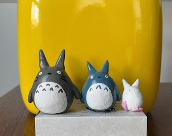Figuritas de arcilla hechas a mano de Mi Vecino Totoro