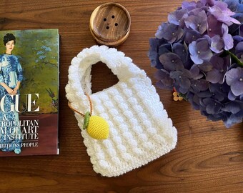 Summer Lemon Crochet Bag
