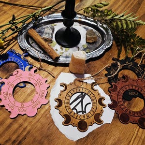 Sigil Creator Moon Phase Double Sided Sigil Wheel