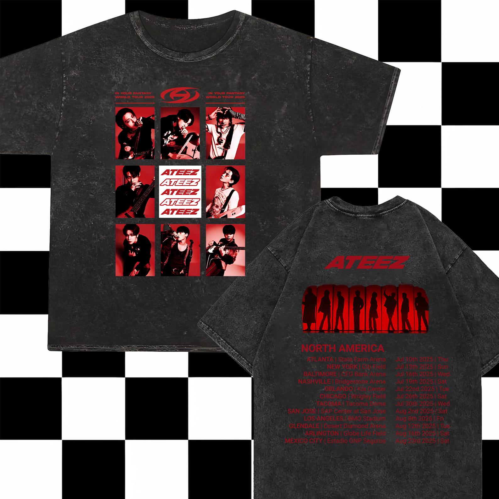 ATEEZ アチズ 멋 Tシャツ USツアー ATEEZ Official Merch Exclusive San T-Shirt - Walmart.com