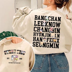 Stray Kids Skzoo Sweatshirt, Stray Kids Members Shirt, Stray Kids Merch, Stray Kids Kpop Gift, Seungmin, Changbin, Hyunjin, Han, Felix, IN