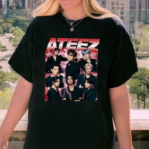 Vintage ATEEZ Golden Hour Part 2 Shirt, Ateez 2025 World Tour in Fantasy Shirt, Ateez Ice on My Teeth, Ateez Kpop Tee, Ateez World Tour 2025