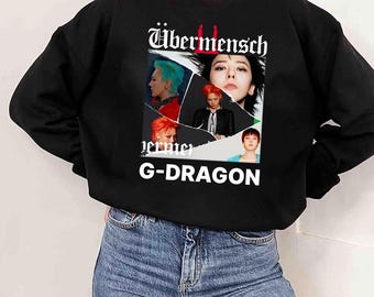 G-Dragon ÜBERMENSCH Long Sleeve T-Shirt G-DRAGON Ubermensch Raglan Long Sleeve T-Shirt / Mint / K-Pop