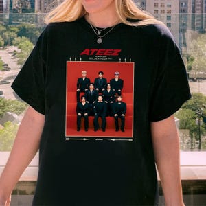 Retro ATEEZ Golden Hour Part 2 Shirt, Ateez 2025 World Tour in Fantasy Shirt, Ateez Ice on My Teeth, Ateez Shirt, Ateez World Tour 2025