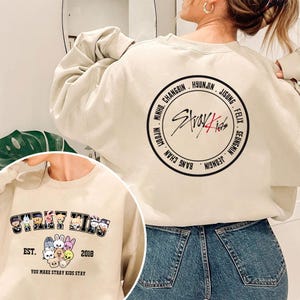 Stray Kids Skzoo Members Sweatshirt, Stray Kids Kpop Shirt, Stray Kids Merch, Stray Kids Kpop Gift, Seungmin, Changbin, Hyunjin, Han, Felix