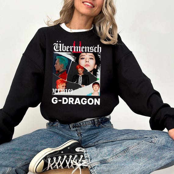 ★G-DRAGON★ Ubermensch FAM T-Shirt Black G-dragon Ubermensch T-shirt, Gdragon Fan Gift, G-dragon T