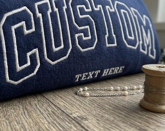 Texto bordado personalizado, texto, sudadera con bordado personalizado