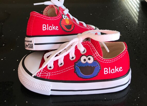 red kids converse shoes