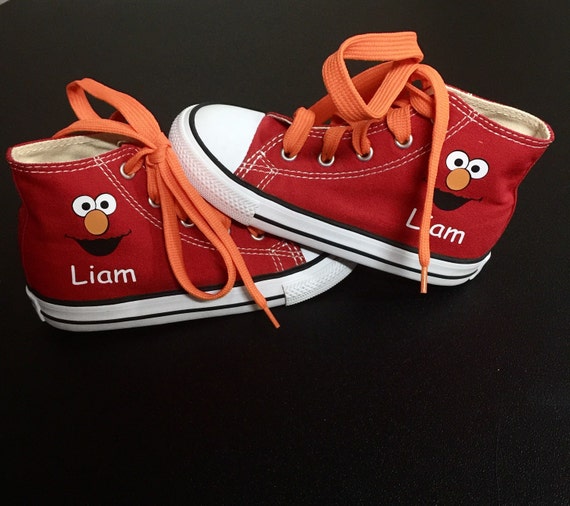 infant red high top converse