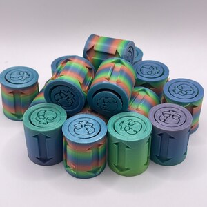Fidget Toy Custom Spinning Anxiety Stress Relief Fidget multicolored 3D Printed