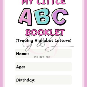Kids Tracing Pages, Alphabet Book, Learn your letters, Fun for kids