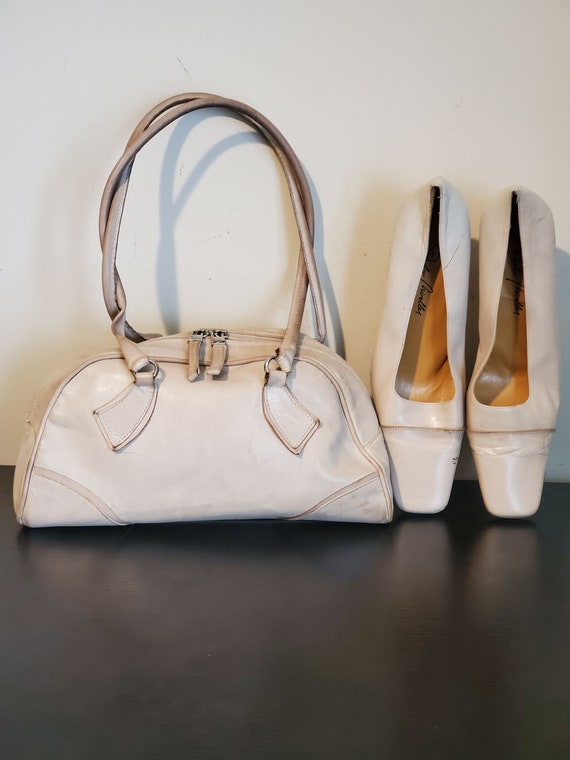 Nude shoes and handbag hotsell