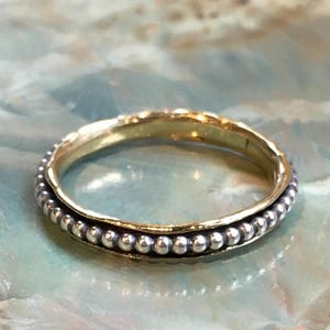 Stacking Ring, wedding band, Skinny spinner Ring, Minimal ring, Silver Brass Ring, Stackable Ring, midi ring, dainty ring - Lucky RK2522