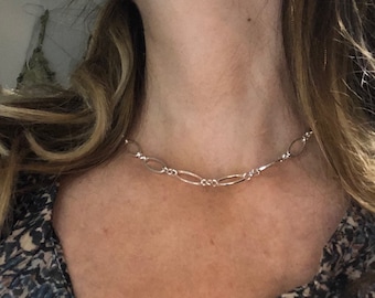 Silver Choker - Etsy