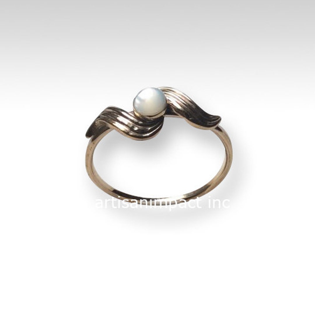 Shell Ring, Gold Filled Ring, Shell Engagement Ring, Minimalist Simple ...