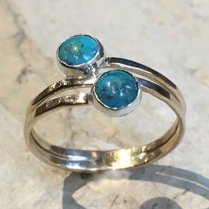 Turquoises Ring December Birthstone Ring Mothers Ring Etsy