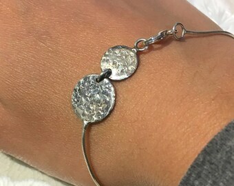 Minimalist Armband Kettenarmband Sterling Silberarmband, Schichtung Armband, Silber Kettenarmband, einfachen Armband - meine Realität B3026