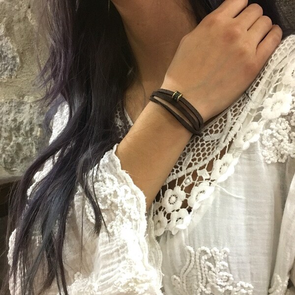Suede Wrap Bracelet Etsy