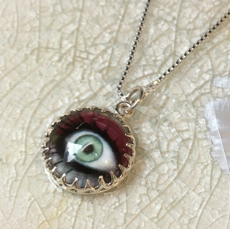 Collier Mauvais œil En Argent Sterling 925 Plaqué Or – Pendentif œil CZ – 16 Pouces