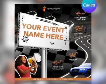 Gráfico personalizable para eventos de la iglesia