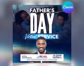 Plantilla de volante personalizable para el Día del Padre en Canva