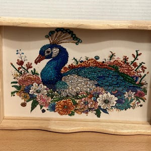 Peacock Decorative Serving Tray