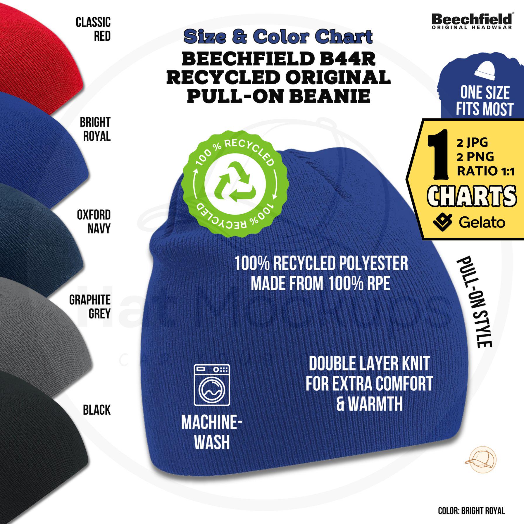 Beechfield B44R Beanie – Recyceltes Pull-On-Mützchen Aus RPET