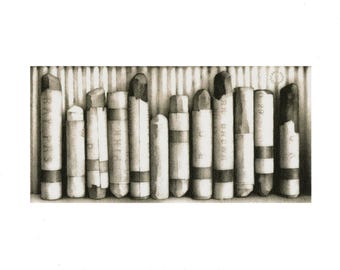 Box of Pastels - Original Pencil Drawing