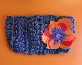 Adjustable Crocheted Headband