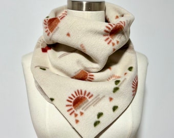 Fleece Bandanna Cowl Scarf // BrokenWingedBird Exclusive