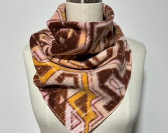 Fleece Bandanna Cowl Scarf // BrokenWingedBird Exclusive