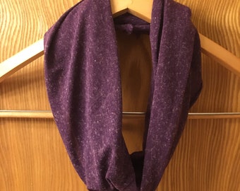 Jersey Infinity Cowl Scarf // Purple