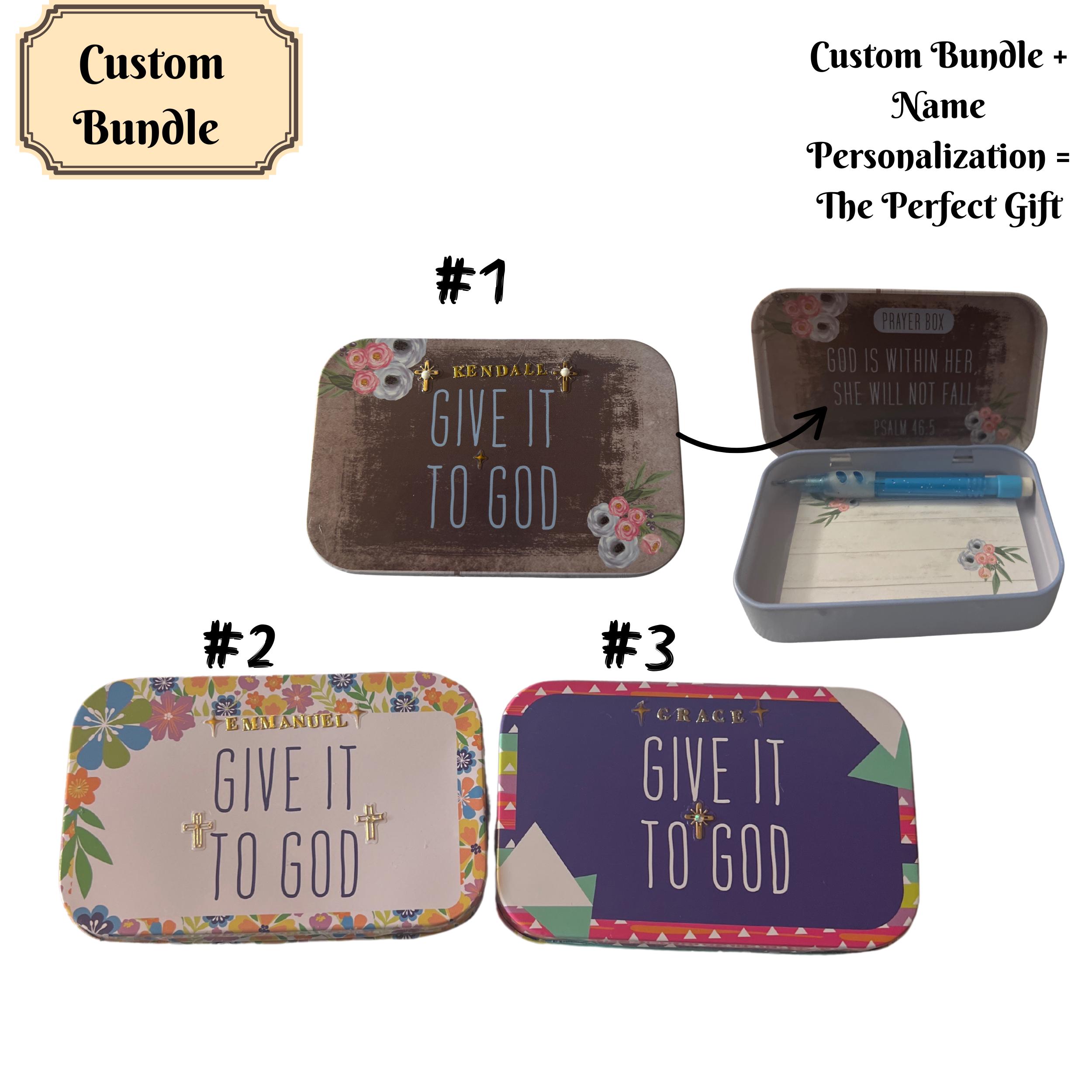 Rayeel Box Tin Prayer Box: Christian Gift, Mini Box, Personal Keepsake (4x2.5 Inch ...