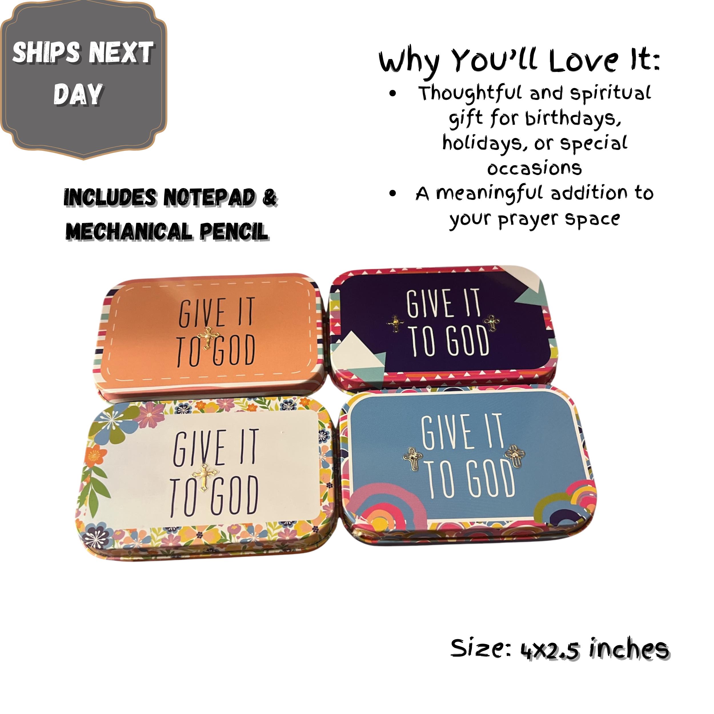Rayeel Box Tin Prayer Box: Christian Gift, Mini Box, Personal Keepsake (4x2.5 Inch ...