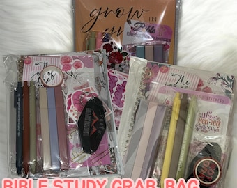 Bible Grab Bag: Christian Gift Set, Bible Study, Devotional Coloring Book, Journal Notebook