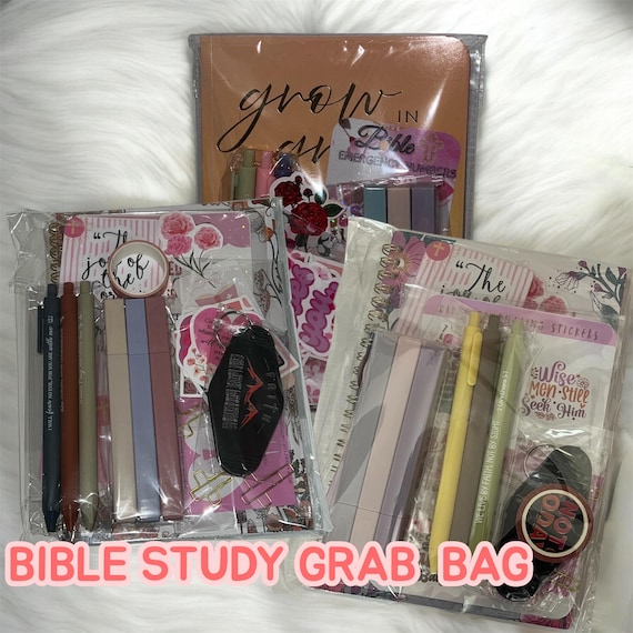 Bible Grab Bag: Christian Gift Set, Bible Study, Devotional Coloring Book, Journal Notebook