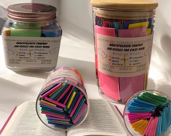 Bible Verse Jar: Color-Coded Scripture, Christian Gift