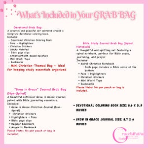 Bible Grab Bag: Christian Gift Set, Bible Study, Devotional Coloring Book, Journal Notebook image 2