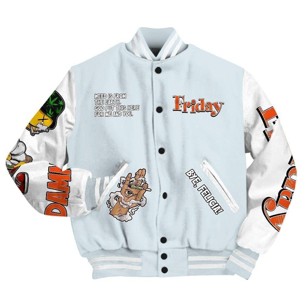 Discover AJ 1 High OG Alaska Match Varsity Jacket