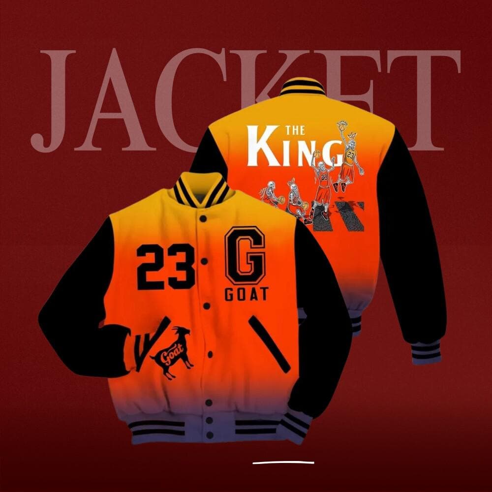 Discover Dunkare Varsity Jacket To Match J Balvin Rio 3s - The King Basketball Outfit