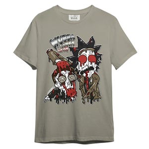 Olive 9s Matching Shirt, Wubba Rick Graphic Tee, Cartoon Drip Design, Streetwear Style, Sneakerhead Gift