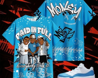 Sudadera con capucha a juego con las University Blue Low 2026 11s - Everybody Paid In Full Crayon