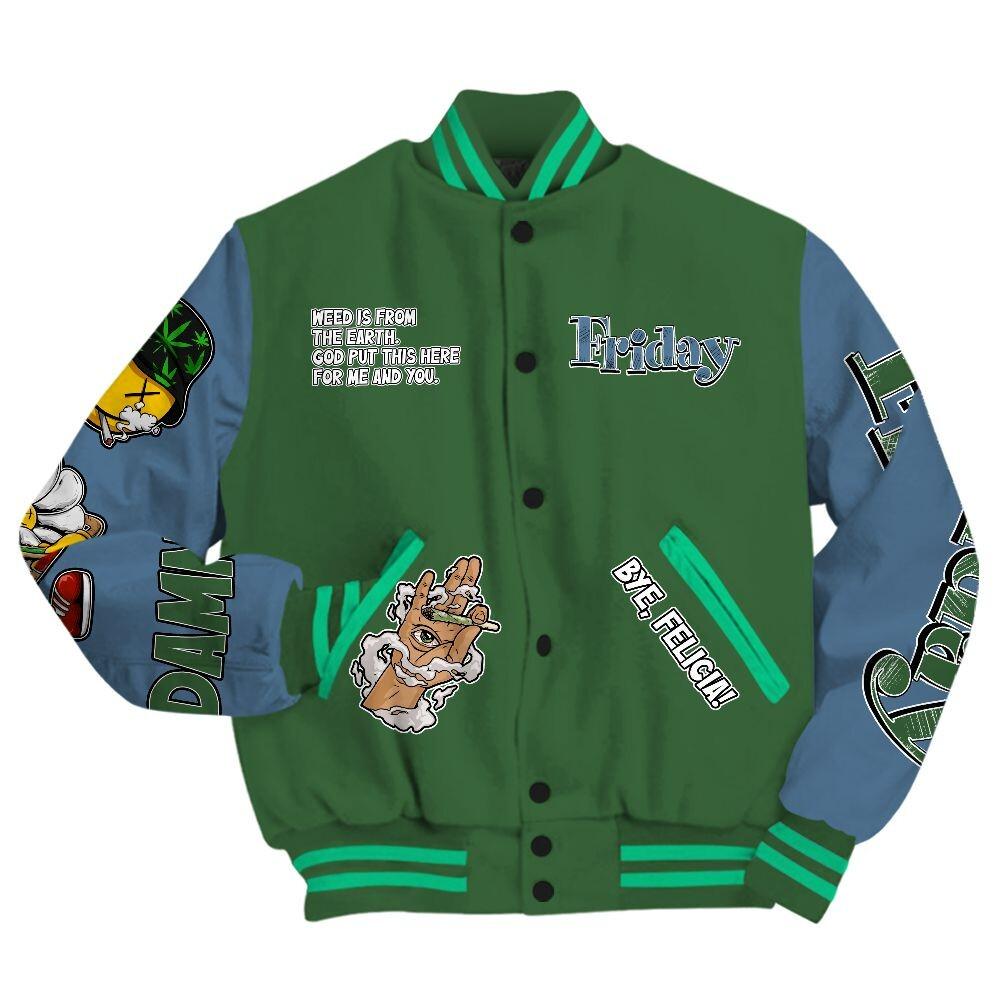 Discover Foamposite Pro Pine Green 2025 Varsity Jacket