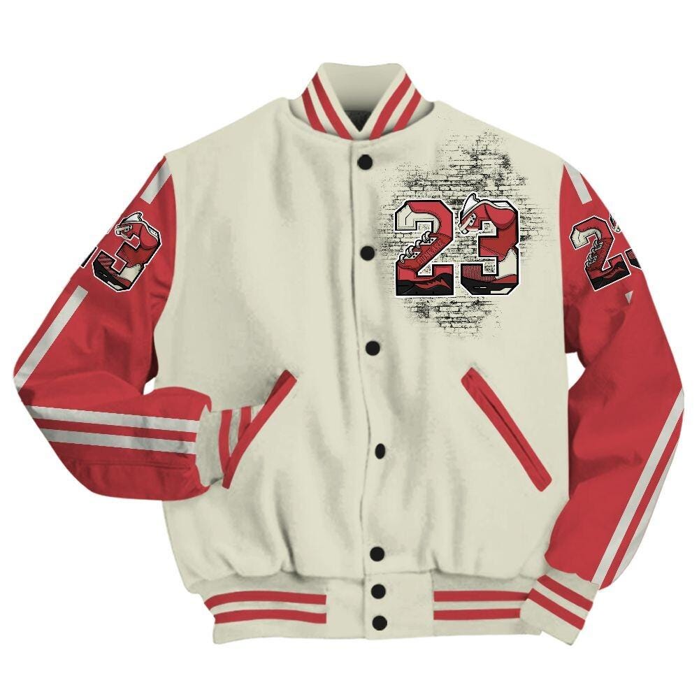 Discover AJ4 Valentine Day Match Varsityt Jacket -  Printed Custom Name Number 23 5s