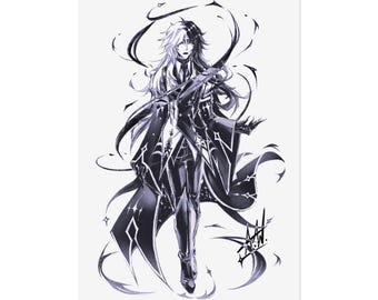 Goth Sigma BSD Art Print | 5" x 7", 6" x 8", or 11"x17"