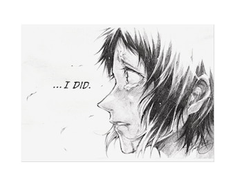 You Fought So Hard Akutagawa BSD Print | 7" x 5" or 8" x 6"