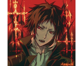 Vamp Akutagawa BSD Print | 10" x 10"