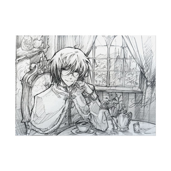 Fyodor Dostoyevsky Cafe BSD Print | 7" x 5"